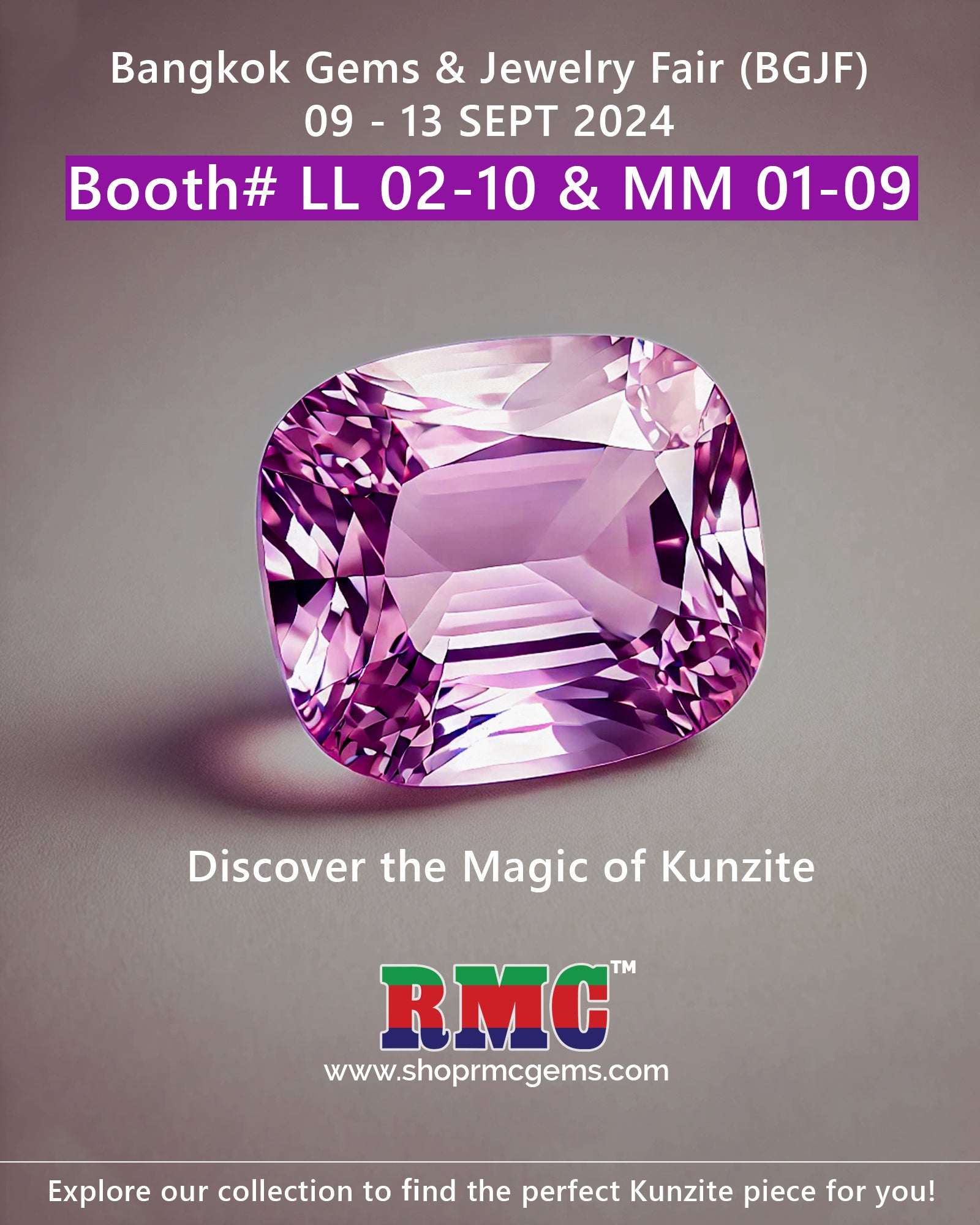 RMC GEMS Thai Co., Ltd. Invites You to the 70th Bangkok Gems & Jewelry Fair!