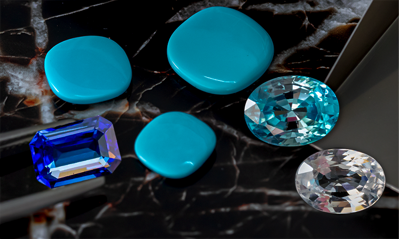 December Birthstones - Turquoise, Zircon & Tanzanite