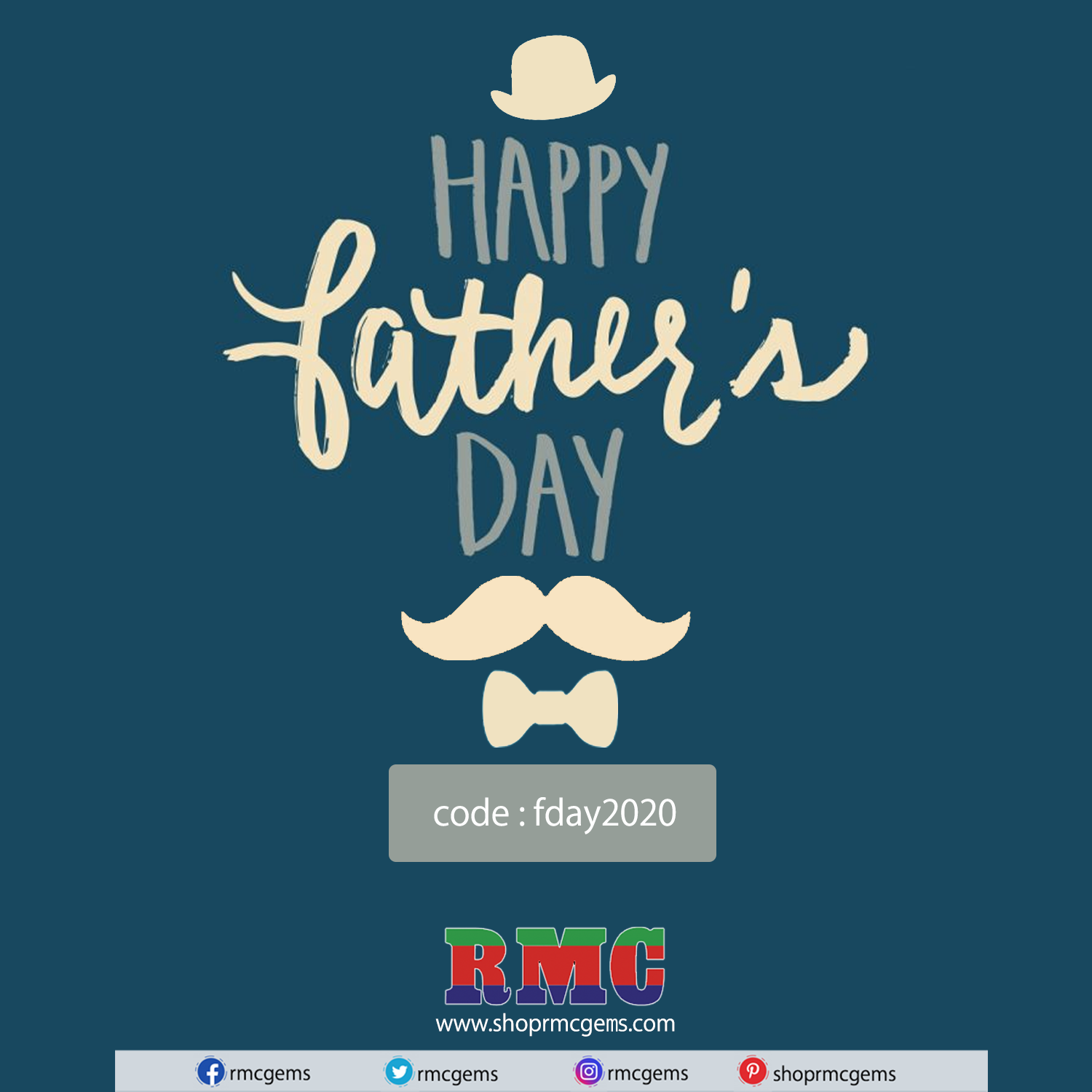 “Why celebrate Dad for just one day? Take 20% off any item and celebrate your Hero for the entire month.”