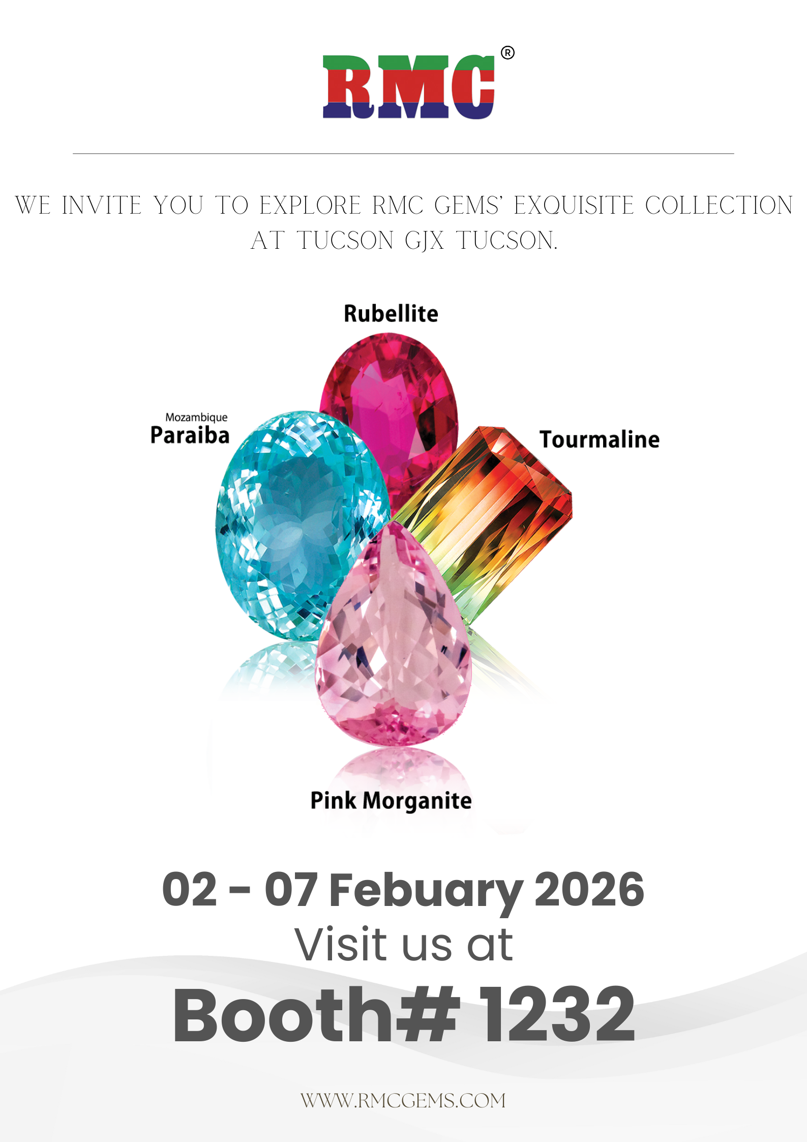 RMC GEMS at Tucson Gem Shows 2026 | AGTA & GJX Exhibitor Announcement