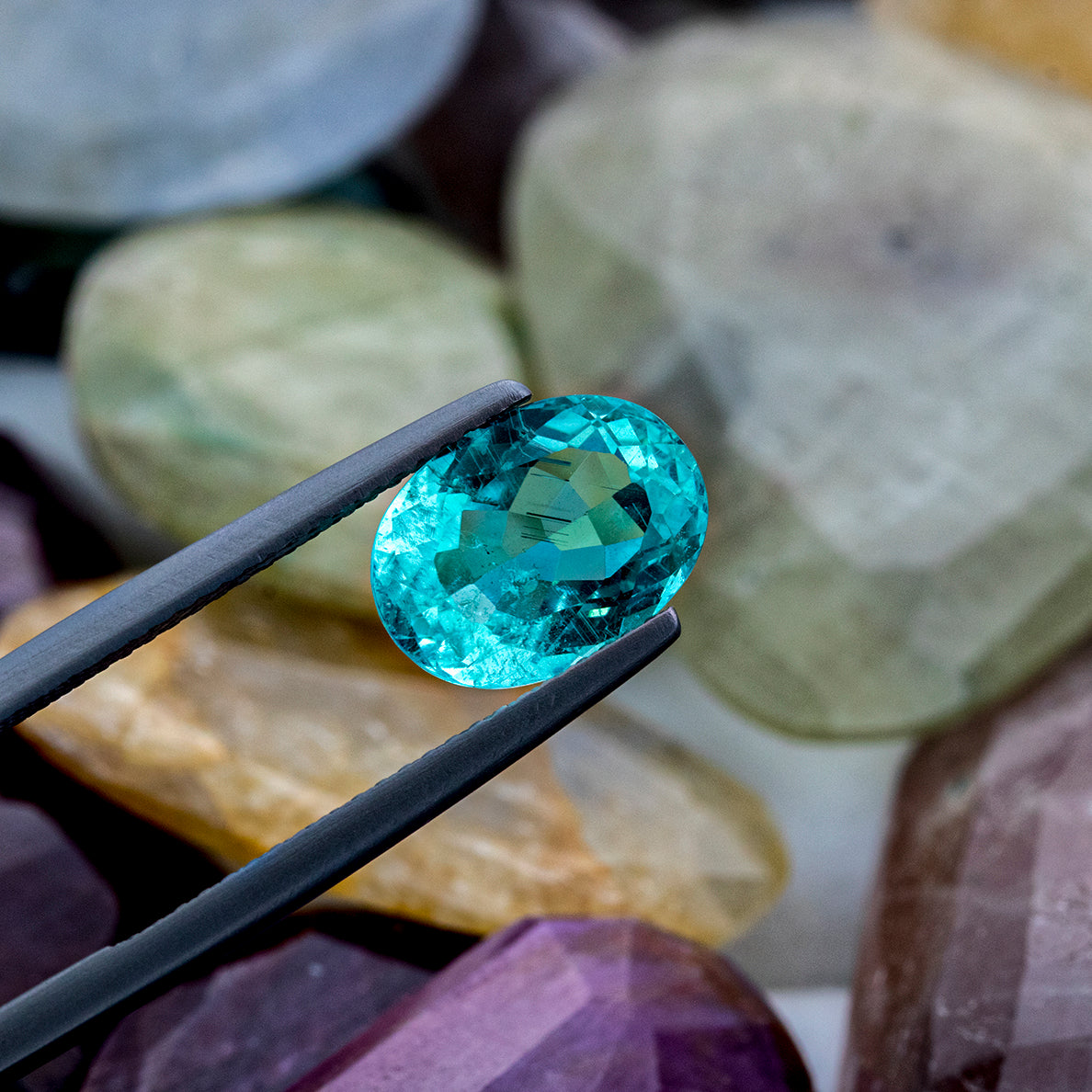 Natural Paraiba Tourmaline Oval Cut 11x8 MM 3.44 CTS