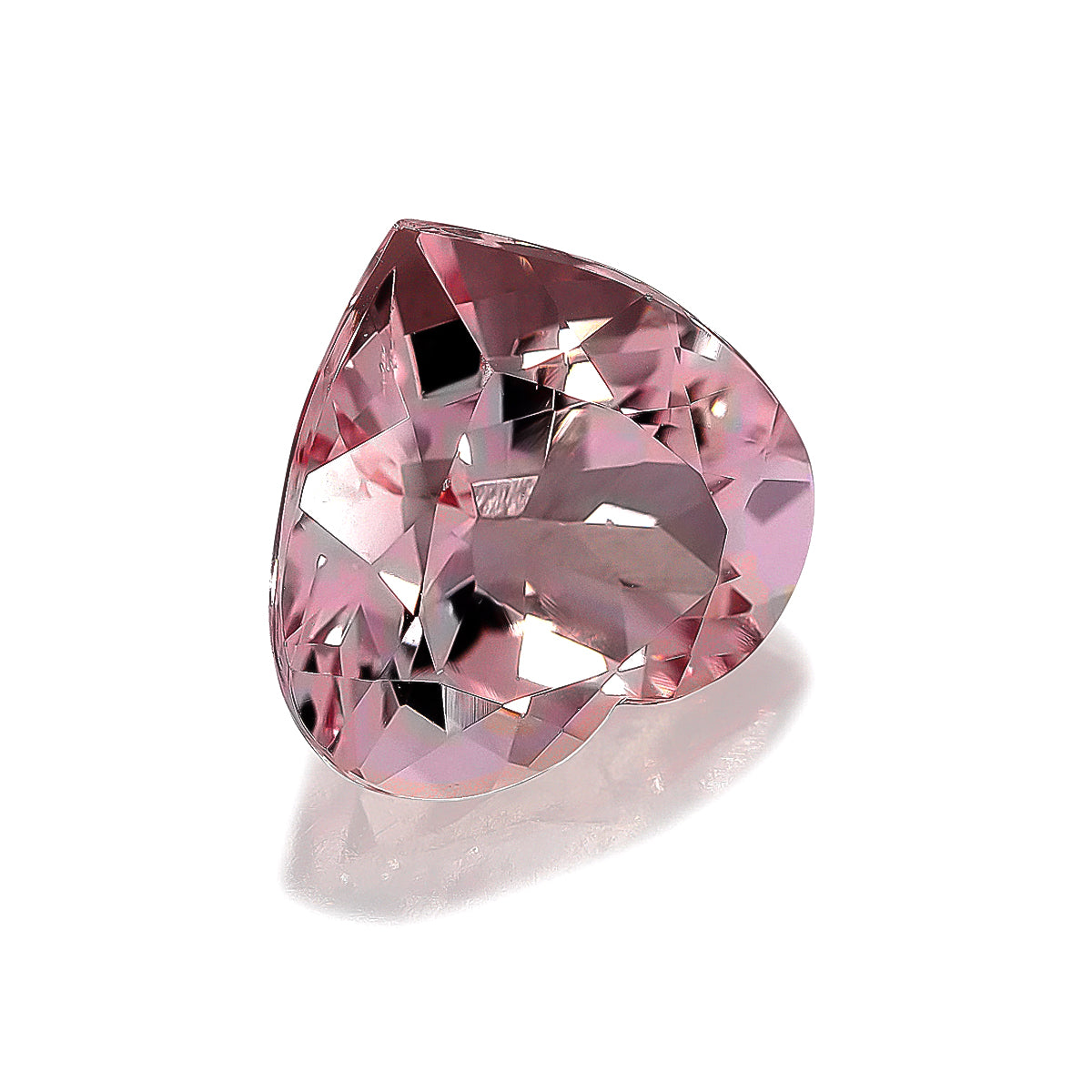 Pink Morganite Heart Cut Gemstone - 2.84 Carats - 9.9x9.9mm Size