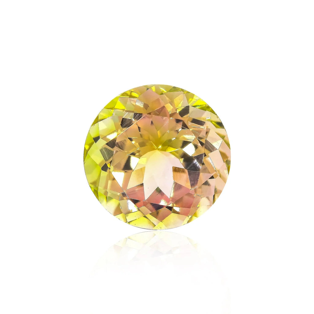 Unveil the breathtaking beauty of this stunning 5.82 carat bi-color tourmaline