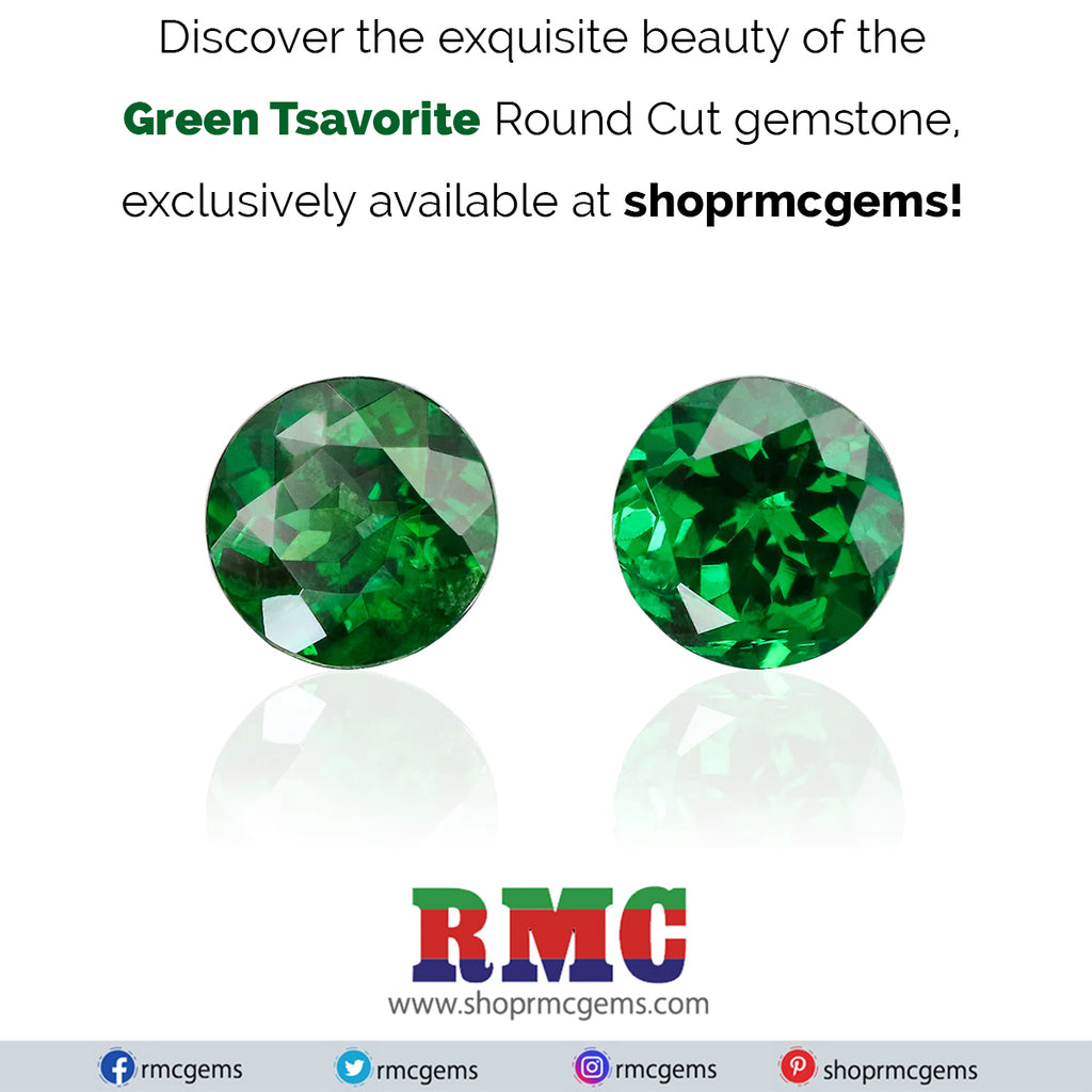 Unveiling the Spectacular Green Tsavorite Round Cut: The Must-Have Gemstone from Shoprmcgems!