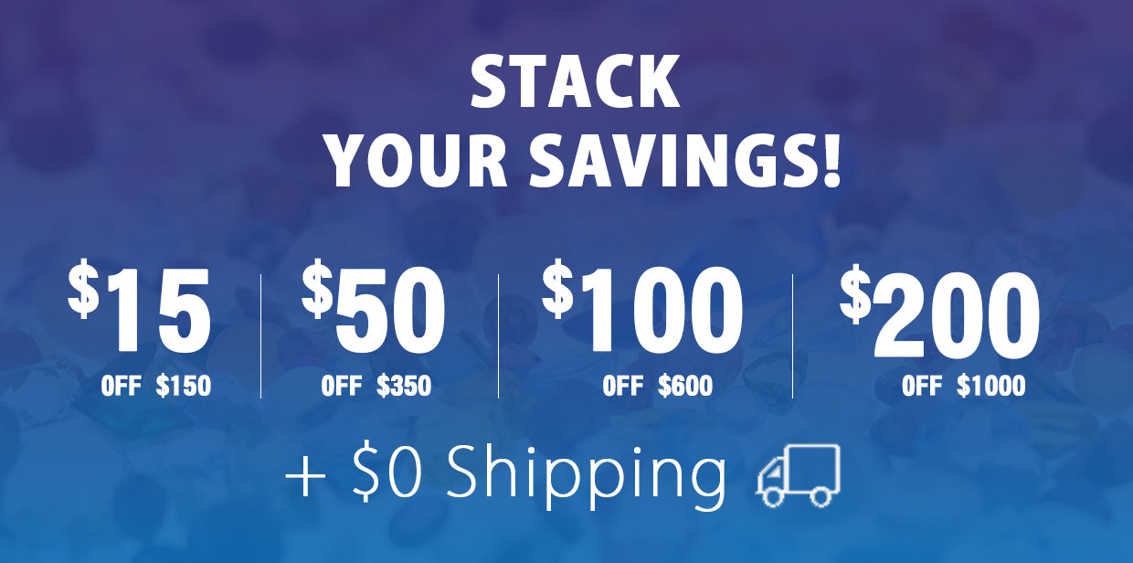 STACK the SAVINGS! up to $200 OFF + $0 Shipping