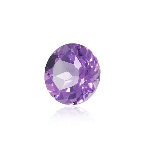 1.02 Ct Brazilian Amethyst 7 MM Round- Stock Unlimited Side View