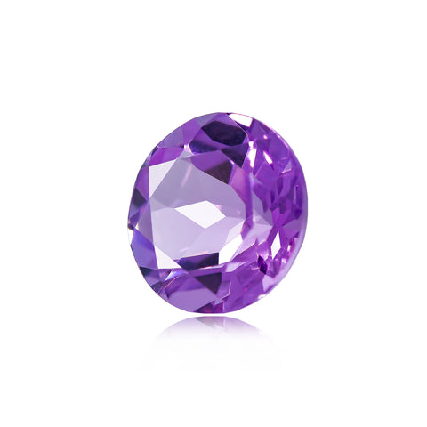 3.15 Ct Brazilian Amethyst 10 MM Round- Stock Unlimited Side View