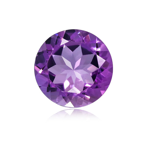 3.90 Ct Brazilian Amethyst 11 MM Round- Stock Unlimited