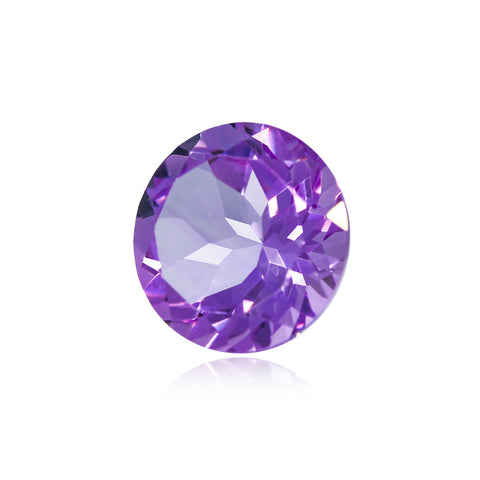 5.12 Ct Brazilian Amethyst 12MM Round- Stock Unlimited Side View