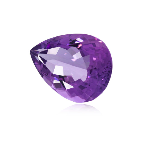 Amethyst 18.63ct 22x16MM Pear Side View