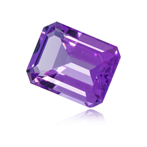 1.50CT Brazilian Amethyst 8X6MM Octagon - Stock Unlimited Side View