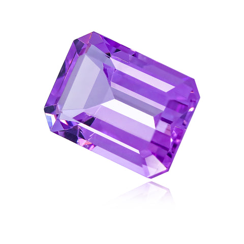 7.02CT Brazilian Amethyst 14X10MM Octagon - Stock Unlimited Side View