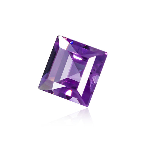 0.46Ct Brazilian Amethyst 5MM Square - Unlimited Stock Side View