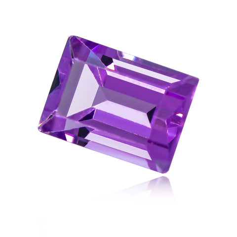 0.85 CT Amethyst 7X5 MM Baguette Cut - Stock Unlimited Side View