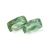 Green Amethyst21.60X12.15X8.13 MM (13.90cts), 21.54x12.09x8.18 MM (13.45cts) Cushion, 2PCS