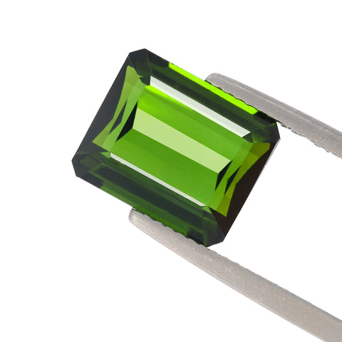 Green Tourmaline 6.42 cts  11.7X9.8X5.9 mm Octagon Cut - shoprmcgems