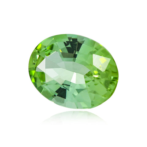 Green Tourmaline 3.00CT Oval Side View - shoprmcgems