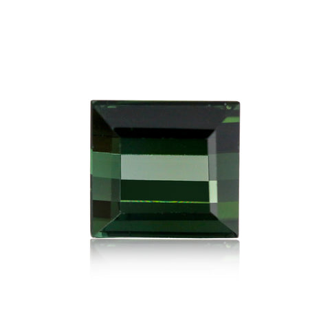 Green Tourmaline 6.30 Cts 10X9.5X6.8 MM Square Cut