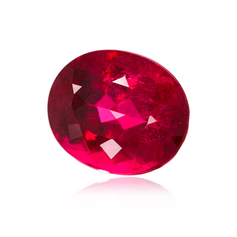 Rubellite 29.12CT Oval Side View