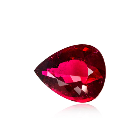 Rubellite 27.82 CT Pear Side View