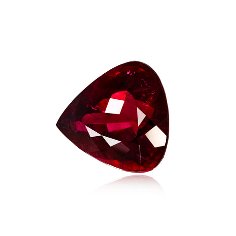 Rubellite 13.92 CT Pear Side View