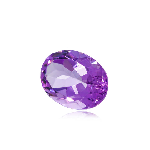 5.64Ct Brazilian Amethyst 14X10 MM Oval - Stock Unlimited Side View