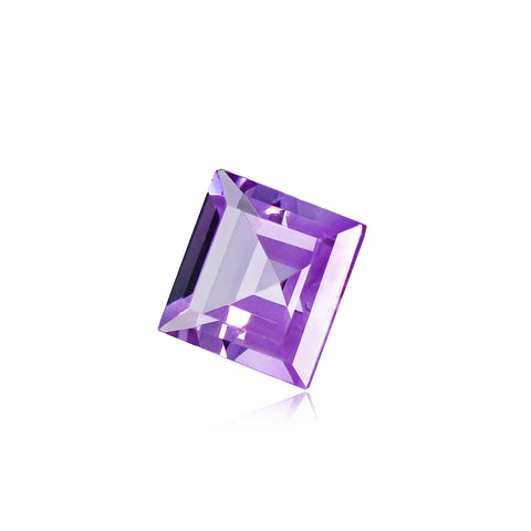 3.04 Ct Brazilian Amethyst 9MM Square - Stock Unlimited Side View