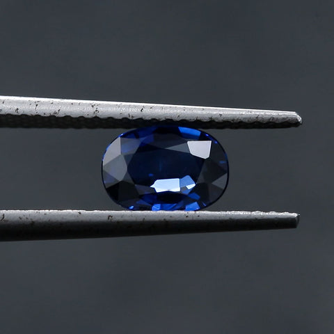 Blue Sapphire 0.82 ct 7X5 mm Oval Cut Gemstone RMCGEMS 