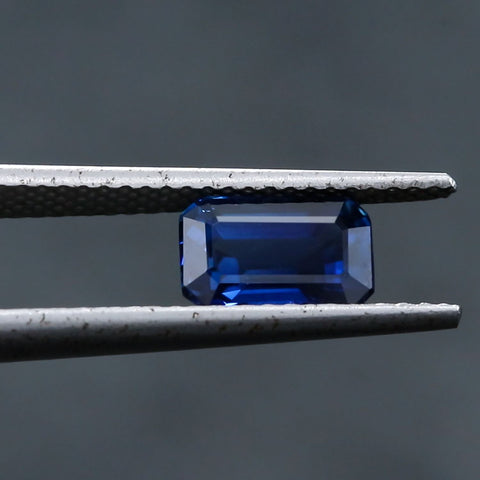 Blue Sapphire 1.57 ct 7.50X4.70 mm Octagon Cut Gemstone RMCGEMS 
