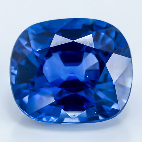 Blue Sapphire 4.65 ct 10X8.80 mm Cushion Gemstone RMCGEMS 
