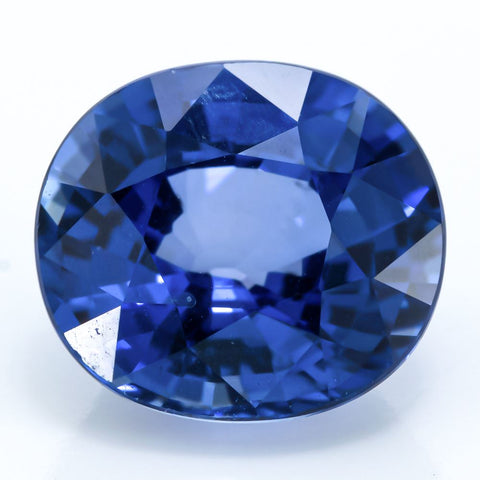 Blue Sapphire 4.92 ct 10.50X9.50 mm Oval Gemstone RMCGEMS 