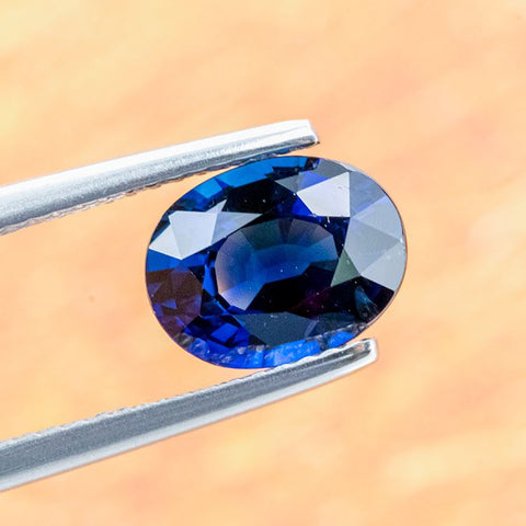 Glinting Blue Sapphire 2.47 ct 9.x7x4.5 MM Oval Gemstone RMCGEMS 