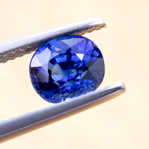 Heated Natural Blue Sapphire 2.08 ct 7.5X6.5X5 MM Oval Gemstone RMCGEMS 