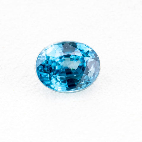 Loupe Clean Natural Blue Zircon 4.89 CT 10x8x5.8 MM Oval. Gemstones RMCGEMS 