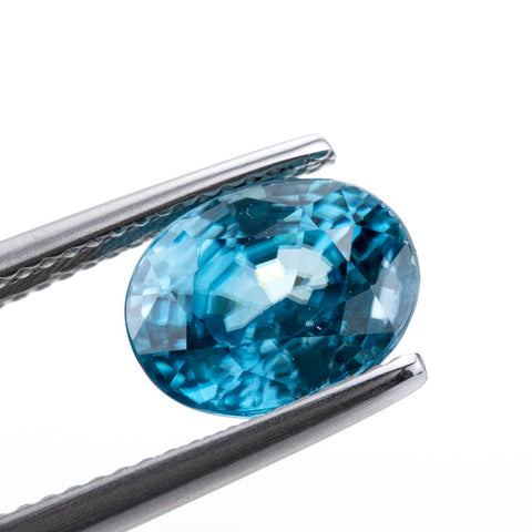 Loupe Clean Natural Blue Zircon 4.89 CT 10x8x5.8 MM Oval. Gemstones RMCGEMS 