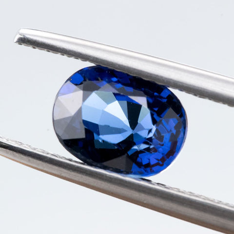 Natural Blue Sapphire 2.13 ct 8X6X4.7 MM Oval Gemstone RMCGEMS 