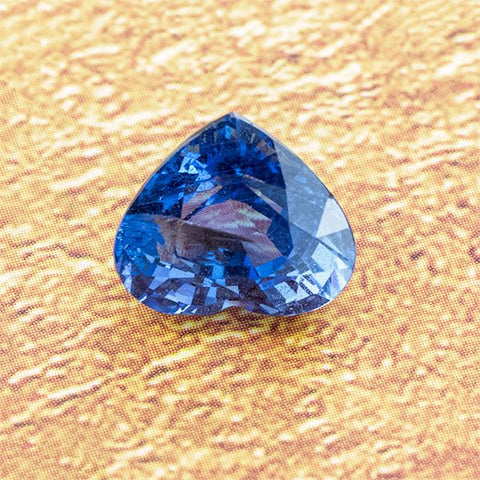 Natural Blue Sapphire 6.13 ct Heart Shape 9.5x11x7.5 MM Gemstone RMCGEMS 