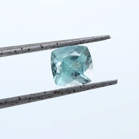 Natural Paraiba Tourmaline Cushion Cut 6.70 MM 1.30 CTS Exclusive collection RMCGEMS 