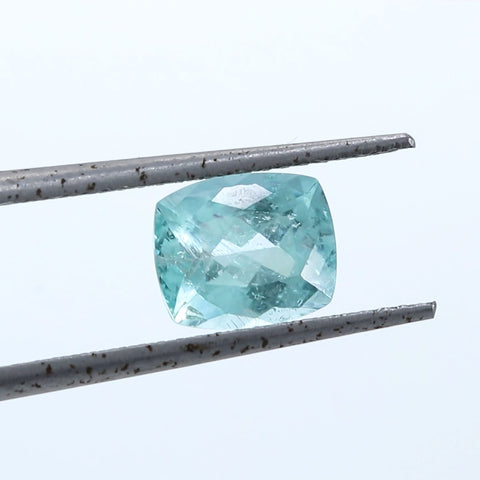 Natural Paraiba Tourmaline Cushion Cut 7.5x6.3 MM 1.37 CTS Exclusive collection RMCGEMS 