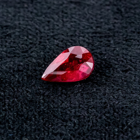 Natural Ruby 0.23 CT 5X3 MM Pear Gemstones RMCGEMS 