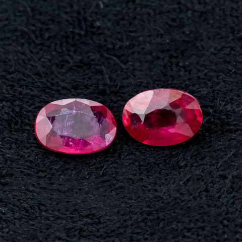 Natural Ruby 0.49 CT 4.80X3.30 MM Oval Gemstones RMCGEMS 