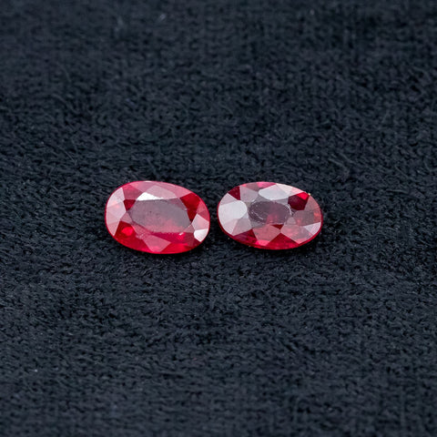 Natural Ruby 0.54 CT 5X3 MM Oval Gemstones RMCGEMS 