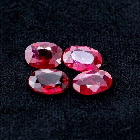 Natural Ruby 1.11 CT 5X3.5 MM Oval Gemstones RMCGEMS 