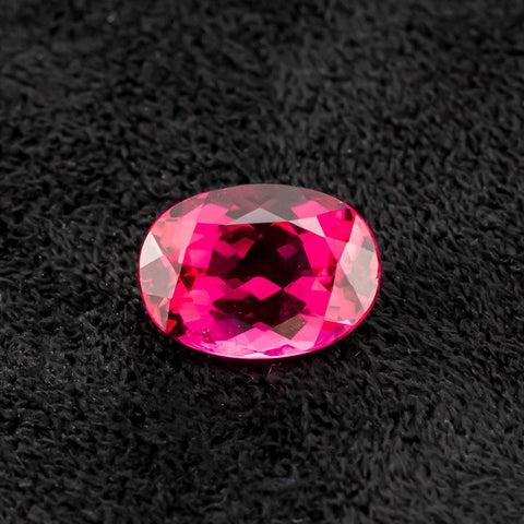 Near Loupe Clean Shiny Rubellite 3.46 CT Oval 11X8 MM Gemstones RMCGEMS 