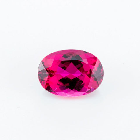 Near Loupe Clean Shiny Rubellite 3.46 CT Oval 11X8 MM Gemstones RMCGEMS 