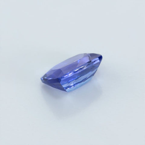Seductive Vivid Blue Natural Tanzanite 1.56 ct - 8X6MM Cushion Cut Gemstones RMCGEMS 