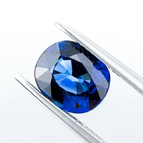 Shining Eye Clean Blue Sapphire 2.89 ct 9.x7.7x4.6 MM Cushion Gemstone RMCGEMS 