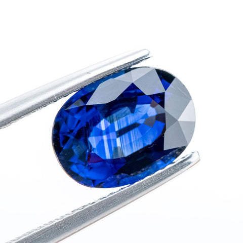 Shining Eye Clean Blue Sapphire 3.5 ct 10.5X7.7X4.7 MM Oval Gemstone RMCGEMS 