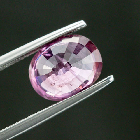 Sparkling Purple-Red Sapphire 5.57Ct. 11X9X6 Oval Gemstone RMCGEMS 