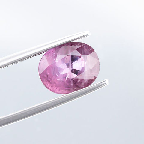 Sparkling Purple-Red Sapphire 5.57Ct. 11X9X6 Oval Gemstone RMCGEMS 